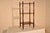 19th century mahogany etagere or shelf with lovely hand turned shelf supports. The shelf has nicely hand turned finials on...