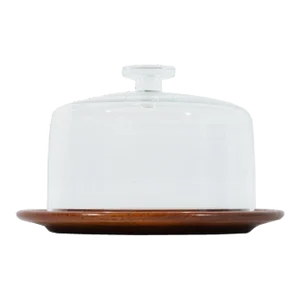 Kay Bojesen Danish Teak and Glass Covered Dish