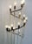 Late 20th Century Monumental Mid Century Brass and White Enamel Spiral Floor Lamp For Sale - Image 5 of 11
