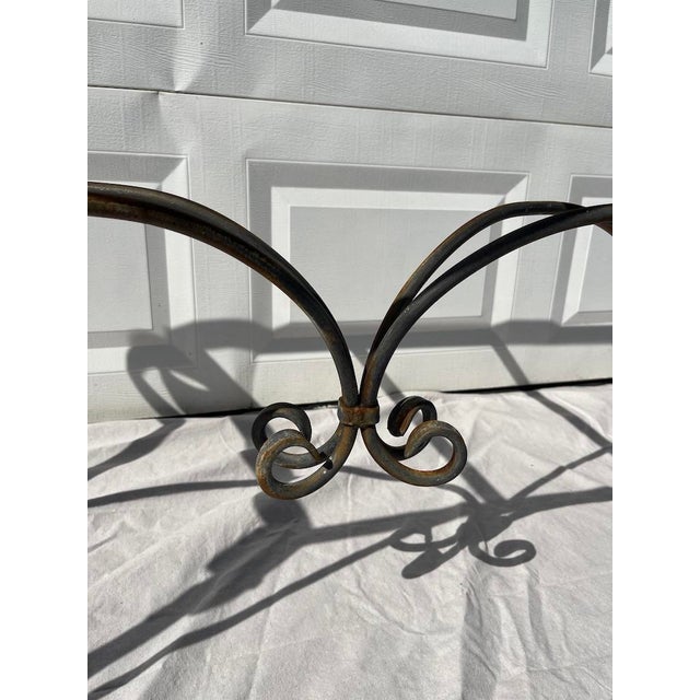 Gray Vintage Iron Console Table For Sale - Image 8 of 13