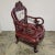 Vintage Chinese Carved Rosewood and Marble Chair For Sale - Image 4 of 11