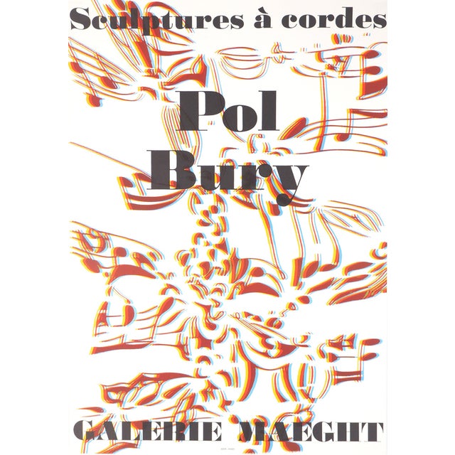 Pol Bury, Sculptures à cordes, Lithograph For Sale
