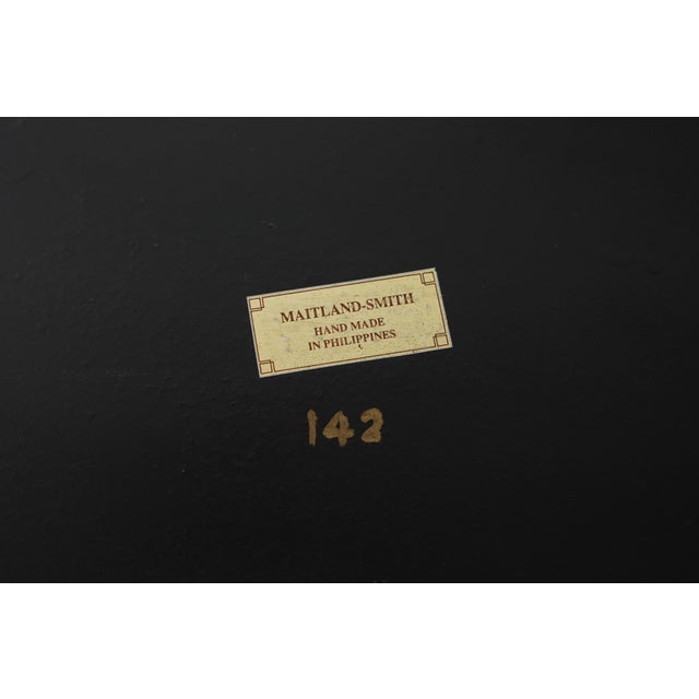 Maitland Smith Mahogany 2 Tier Etageres Stand For Sale - Image 12 of 12