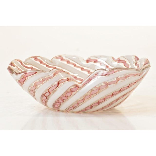 Zanfirico Bowl by Archimede Seguso for Seguso Vetri d'Arte, Italy, 1940s For Sale - Image 6 of 12