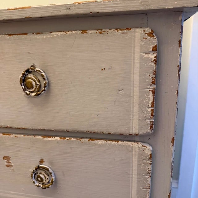 19th Century Random Harvest Rustic Swedish-Painted Dresser For Sale - Image 5 of 7