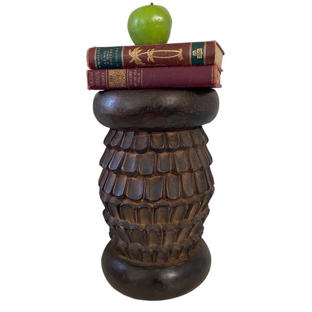 Rare and Unique Bamileke Royalty Stool/Table or plant stand from Cameroon, circa 1970, is an unusual find. Constructed...