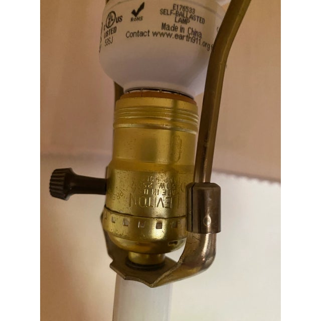 Vintage Italian Style Yellow Leviton Lamp For Sale In Monterey, CA - Image 6 of 6