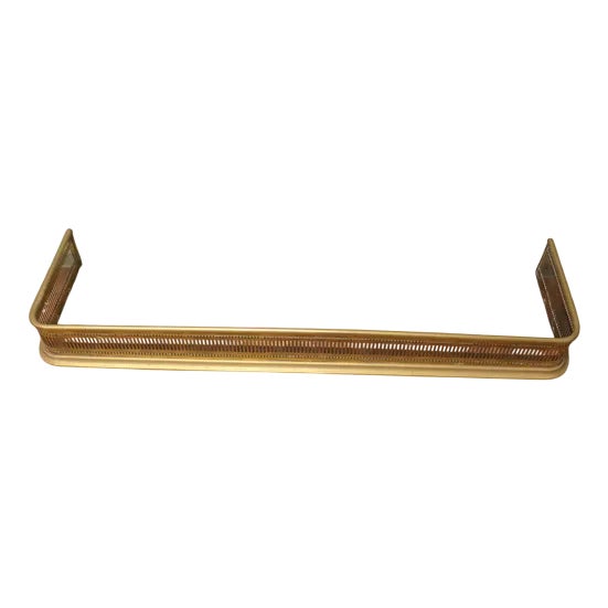 Long Pierced Brass Fender, 19th Century For Sale