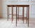 Set of Three Mahogany Nesting Tables with Glass Tops, France, Mid-20th Century For Sale - Image 13 of 17