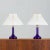 1970s Deep Blue Table Lamps by Holmegaard for Le Klint, Denmark, 1970s, Set of 2 For Sale - Image 5 of 12