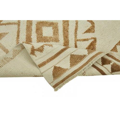 Beige Bohemian Runner Rug For Sale - Image 6 of 7