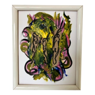 “three Graces” Abstract Study in Acrylic and Ink by Erik Sulander For Sale