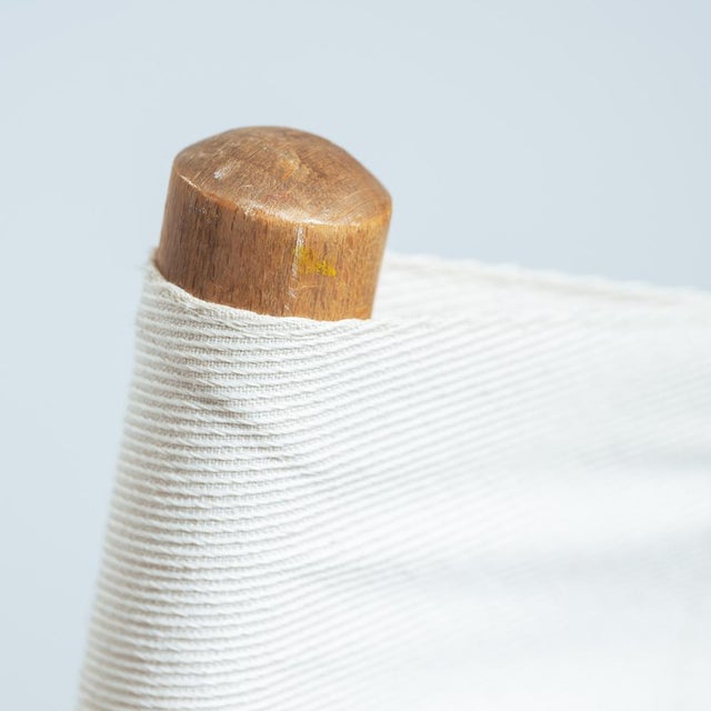 Canvas and Beech Wood Safari Chair, 1970s For Sale - Image 9 of 15