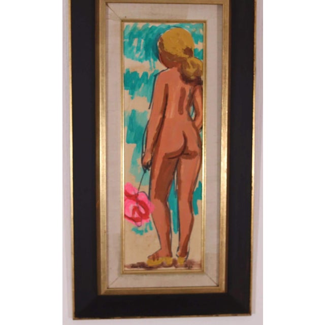 Knut Norman, Inga, 1960s, Oil on Panel, Framed For Sale - Image 6 of 18