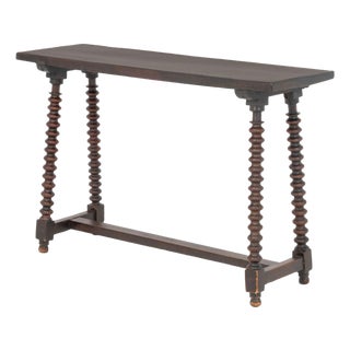 Spanish Baroque Walnut Trestle Table, 18th C. For Sale