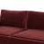 2020s Willow Berry Red with Mauve Piping Modular Performance Velvet Loveseat For Sale - Image 5 of 7