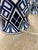Vintage Aalia Navy Blue and White Geometric Porcelain Ginger Jar Table Lamps - a Pair For Sale - Image 15 of 18