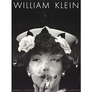 William Klein "Chapeau + 5 Roses, Paris (1956)" Poster For Sale