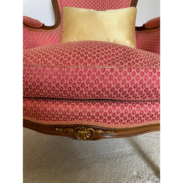 2000 - 2009 Karges Chairs Gilded Wood Bergere Style French For Sale - Image 5 of 13