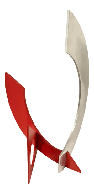 1990 Aluminum Frank Riggs Geometric Sculpture