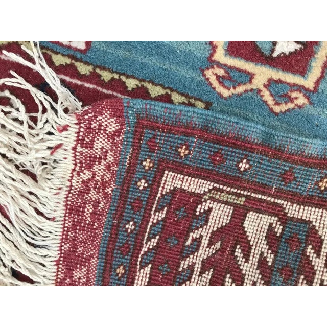 Vintage Turkish Konya Kazakh Rug, 1980s For Sale - Image 12 of 13