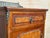 Wood 1900-1909 Pair of French Oak Nightstands With Drawer, Door and Bronze Crest For Sale - Image 7 of 11