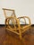 Mid-Century Modern European Franco Albini Style Low Profile Rattan Curved Lounge Chair For Sale - Image 12 of 12