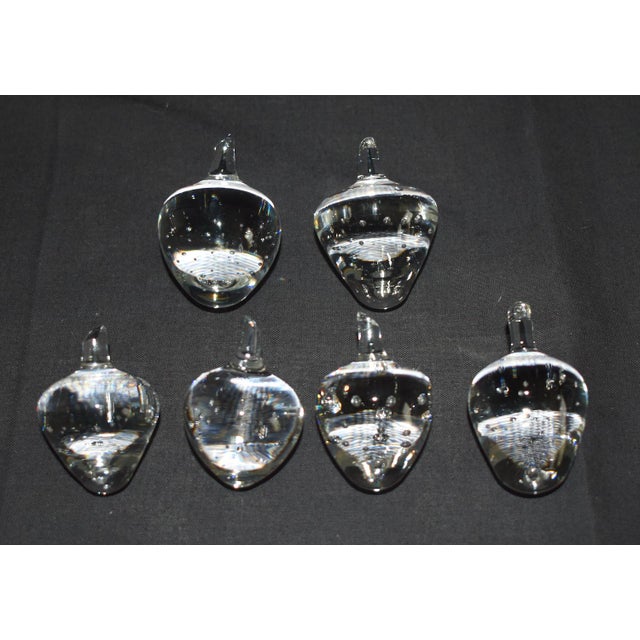 Vtg. Steuben Set of Six Crystal Strawberries W/Box For Sale In Philadelphia - Image 6 of 18