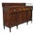 Antique 19th C. American Empire Crotch Flame Mahogany Sideboard Buffet For Sale
