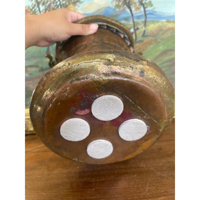 Wood Possibly Norwegian Hand-Painted Rosemaling Wall Pocket With Candlestick Holder or Miniature Vase, Signed by Kaja, 1990-Scandinavian Folk Art Decor. For Sale - Image 7 of 9