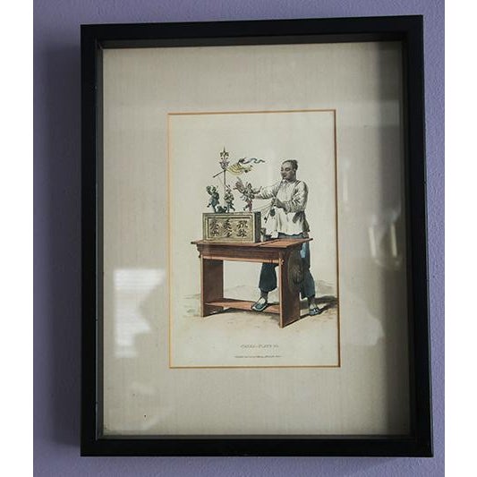Chinese Early 20th Century Framed Chinese Lithograph For Sale - Image 3 of 6