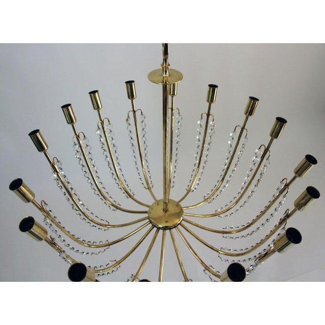 Large Alpha Salon Chandelier by J.T. Kalmar for Kalmar, 1955 For Sale - Image 6 of 12