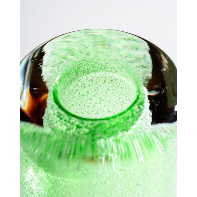 Art Glass Czech Vase by Jan Beranek and Frantisek Vizner from Skrdlovice, 1960s, Set of 2 For Sale - Image 15 of 18