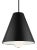 Visual Comfort Modern Joni Pendant LED Matte Black For Sale