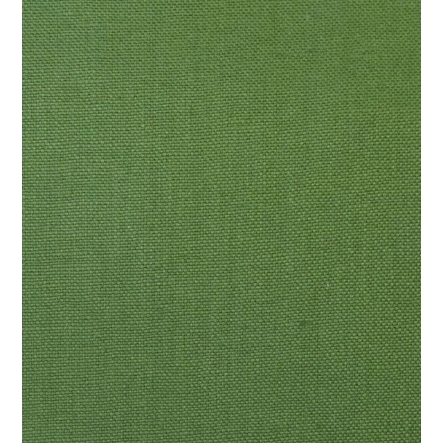 Traditional Sample - The House of Scalamandré Toscana Linen Fabric, Leaf For Sale - Image 3 of 3