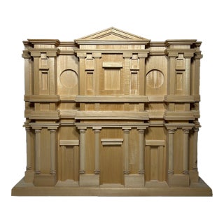 Vintage Architectural Heritage Basswood Model of Michelangelo's San Lorenzo Facade Maquette - 1 Piece For Sale