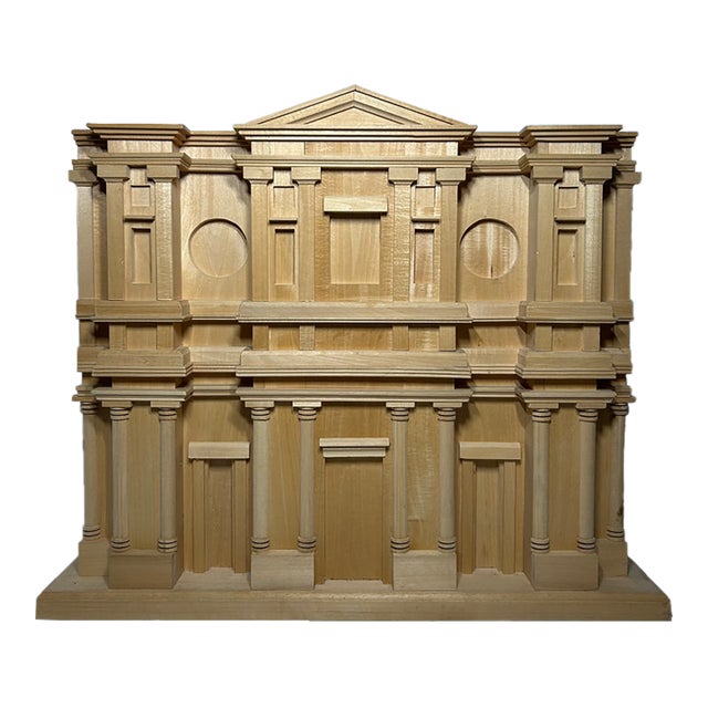 Vintage Architectural Heritage Basswood Model of Michelangelo's San Lorenzo Facade Maquette - 1 Piece For Sale