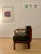 Very rare original from the period between Modernism and Art Deco. Reupholstered with dark green leather a few years ago.
