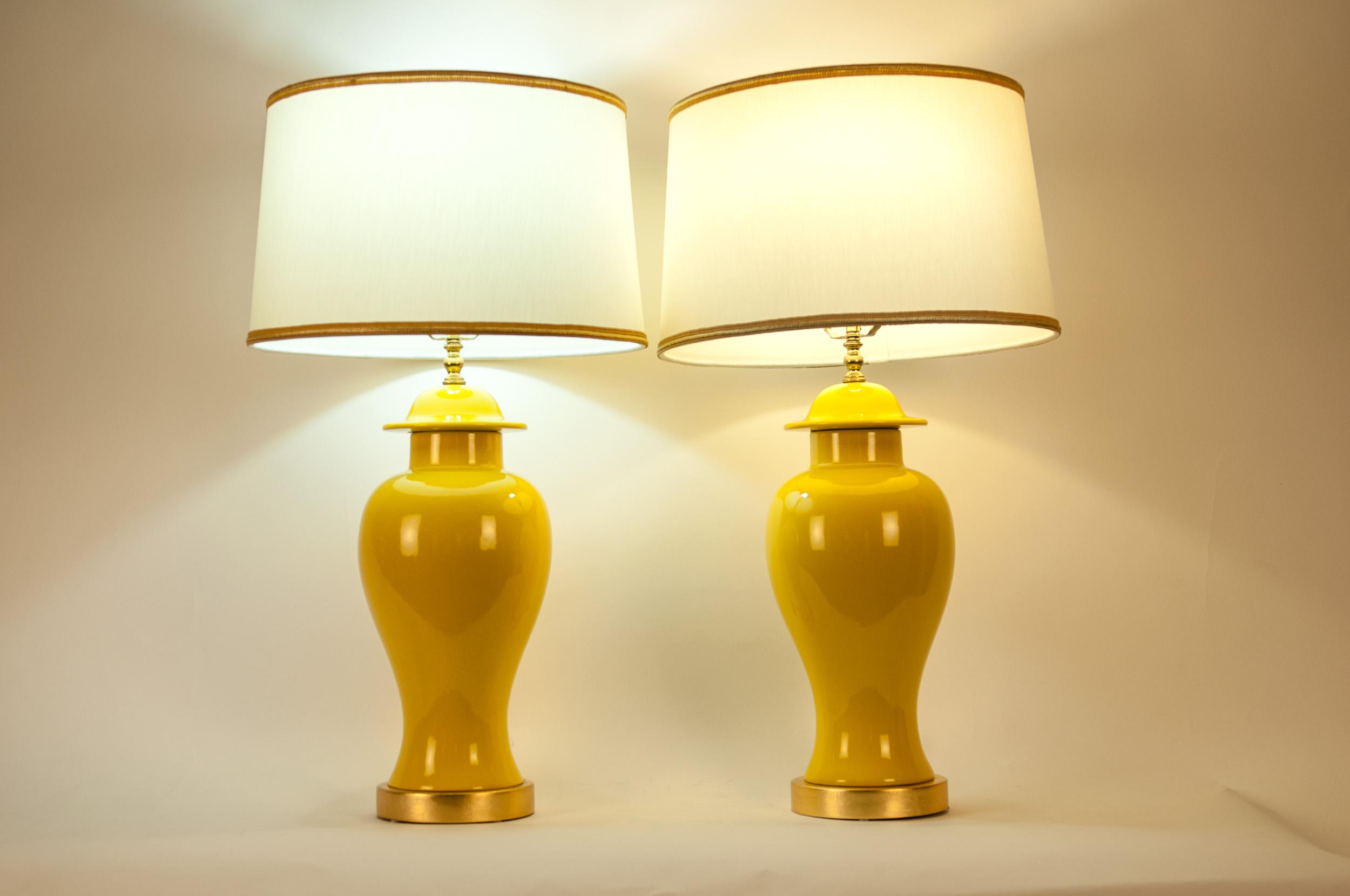 yellow task lamp