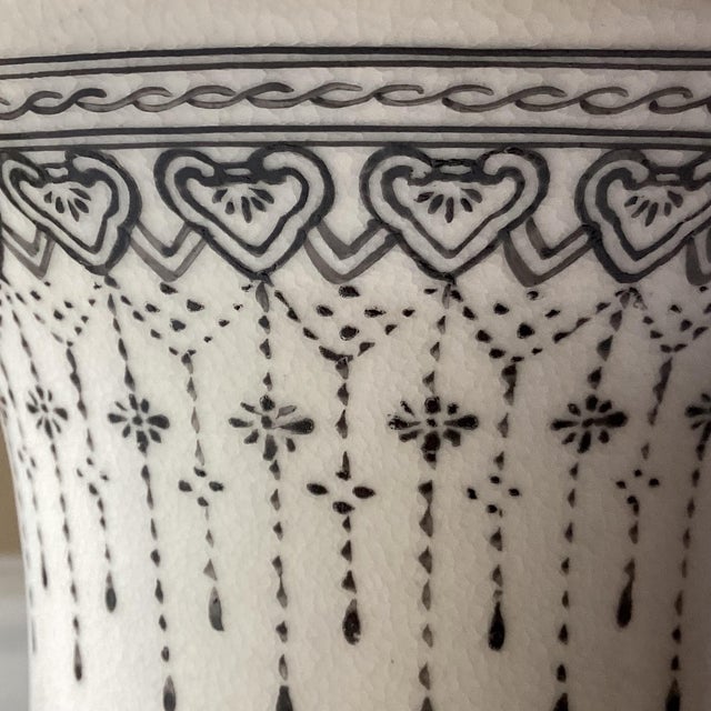 Vintage Chinese Porcelain Hand Painted Vase, Inscribed & Marked, 11" Tall For Sale - Image 12 of 12