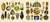 Antique Chromolithographs of Ceramics Through the Ages, 1898, Set of 2 For Sale