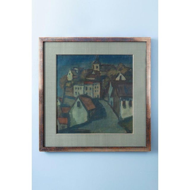 Belgian School, Coastal Village, 1940, Watercolour on Paper, Framed For Sale - Image 10 of 10