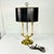 Mid-Century French Regency Neoclassical Bouilette Table Lamp & Reptile Embossed Black Shade For Sale - Image 13 of 15