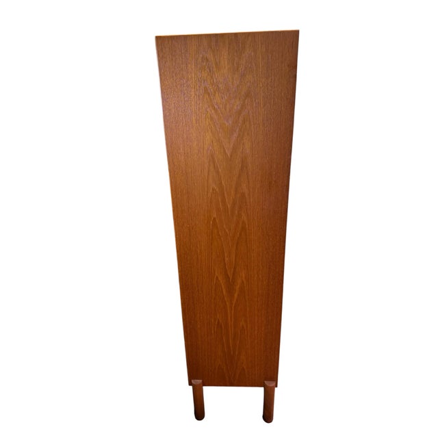 Mid-Century Modern Vintage Danish Teak Bookcase McM Four Shelf For Sale - Image 3 of 16