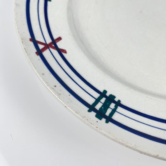 Ceramic Round Platter from KG Lunéville Tolosa, 1910s For Sale - Image 7 of 10
