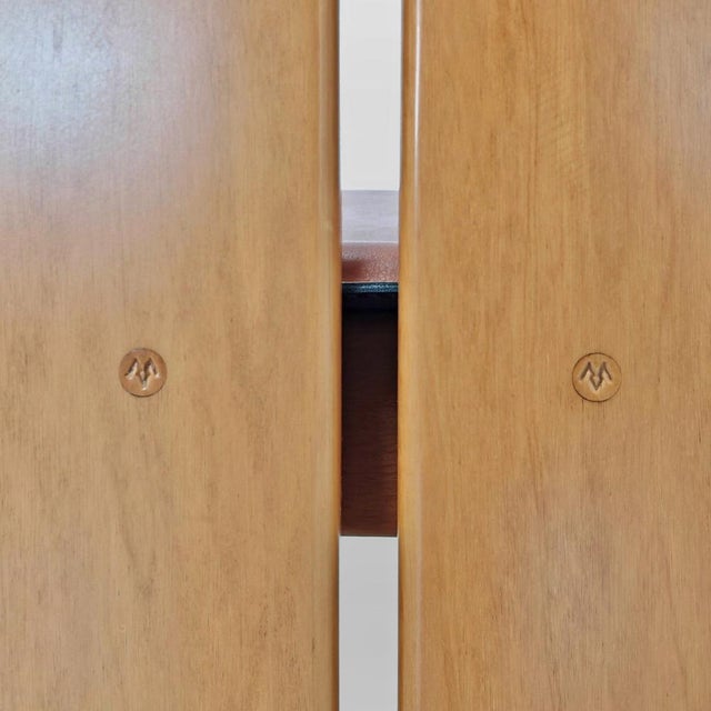 Artona Series Africa Chairs in Light Walnut and Leather by Afra and Tobia Scarpa for Maxalto, 1970s, Set of 4 For Sale - Image 10 of 18