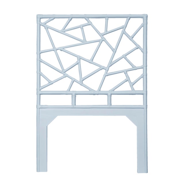 Coastal Tiffany Platform Bed Twin Extra Long, Light Blue For Sale - Image 3 of 7