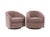 Sit back and relax in these excellently proportioned and fantastically comfortable pair of swivel club/lounge chairs in...