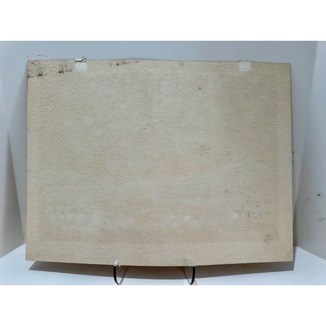 Paper Henry Emil Salloch Original Watercolor on Paper Middle Park, Co. 1958. For Sale - Image 7 of 8