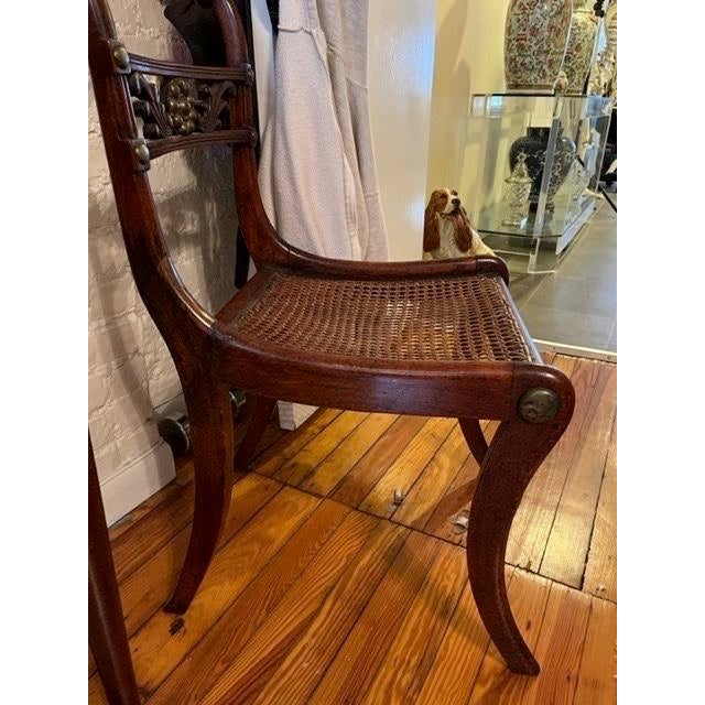 18th Century Pair of English 18th C Rope Back, Mahogany Chairs For Sale - Image 5 of 7